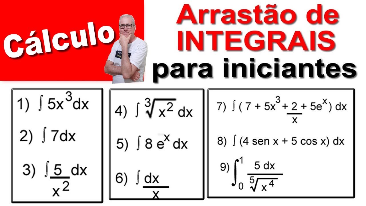 GRINGS ✌️ ARRASTÃO DE INTEGRAIS PARA INICIANTES ( CÁLCULO ) @OmatematicoGrings