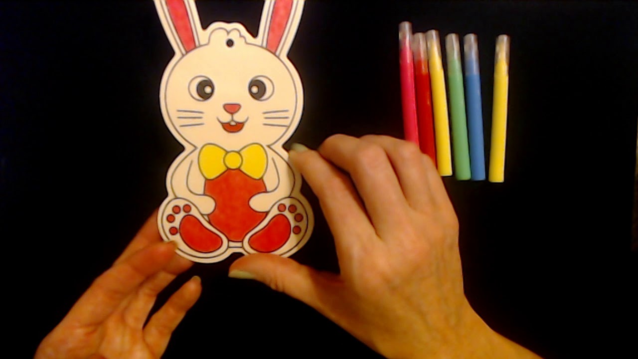 ASMR | Coloring Wooden Easter Decorations (Whisper)