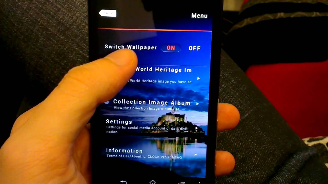 A Clock makes your desktop amazing on Sony Xperia T