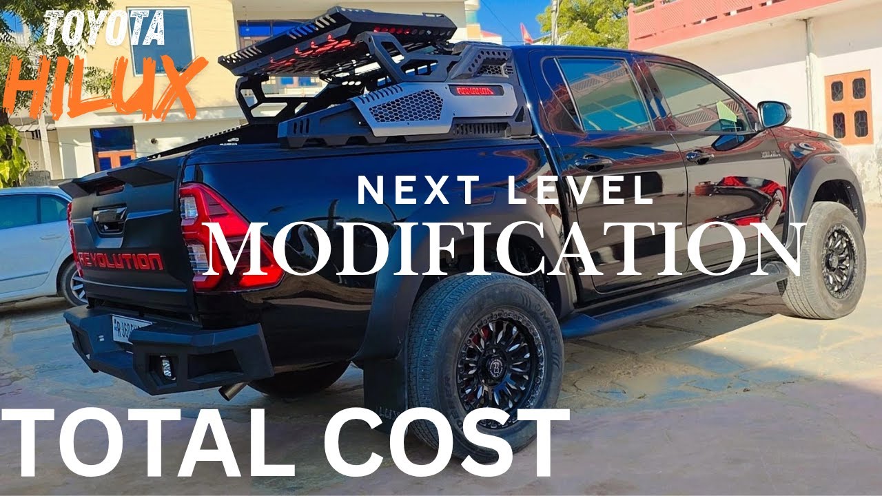 Toyota Hilux Black edition Modification | Total cost 🤯