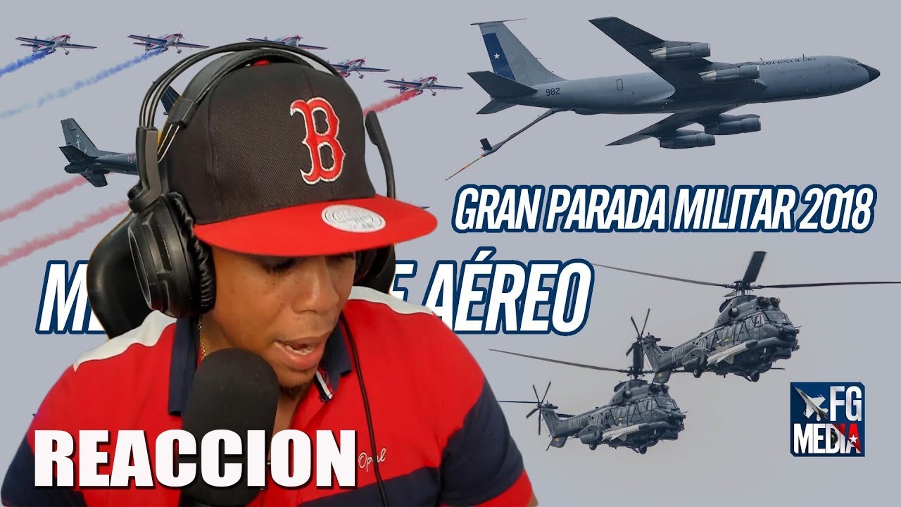 DOMINICANO REACCION A Increíble Desfile Aéreo de las Fuerzas Armadas  Gran Parada Militar Chile 2018