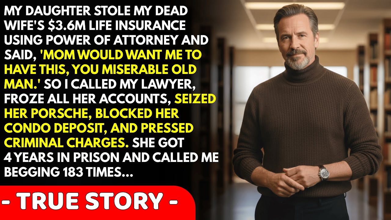 My Daughter Stole My Dead Wife's $3.6M Life Insurance She Screamed 'You Owe Me This Money' But I...