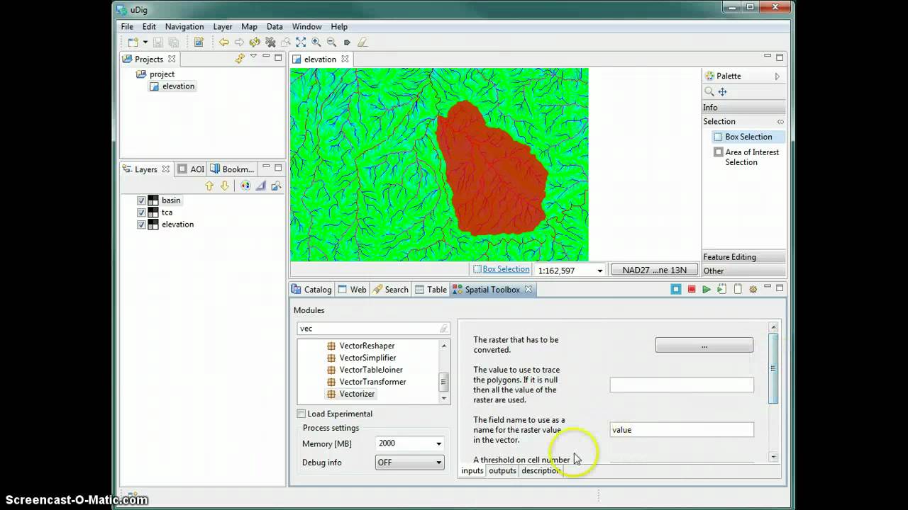 uDig howtos - Vectorizing a raster