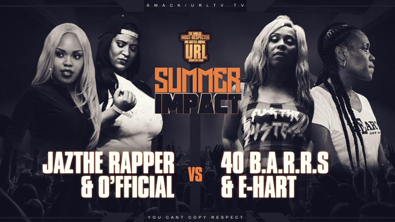 JAZ THE RAPPER & O’FFICIAL VS 40 B.A.R.S & E-HART RAP BATTLE | URLTV