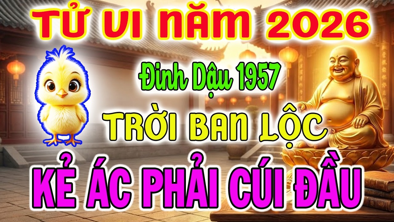Tử vi tuổi Đinh Dậu 1957 năm 2026: Trời Cho Lộc Lớn, Kẻ Từng Khinh Thường Nay Phải Cúi Đầu