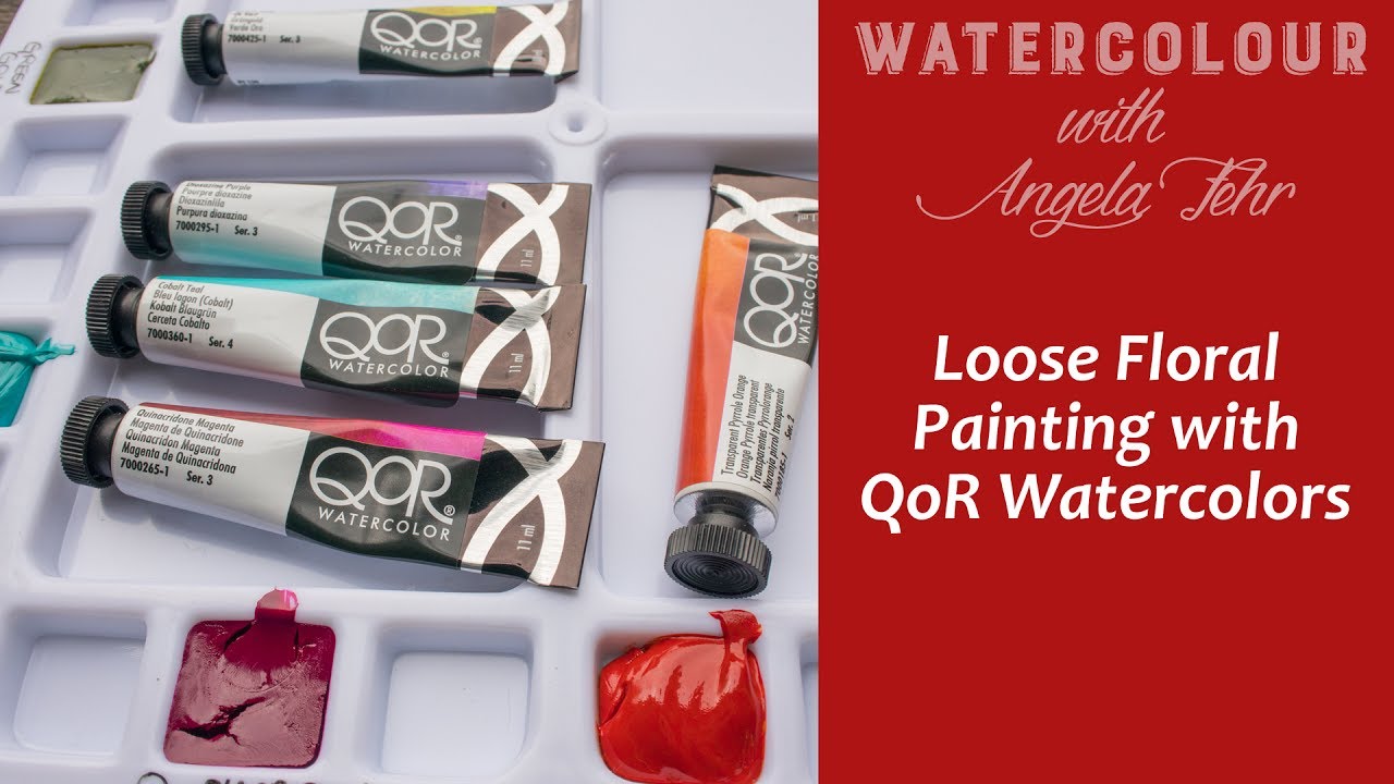 Colorful Loose Flowers with QoR Watercolor Paint