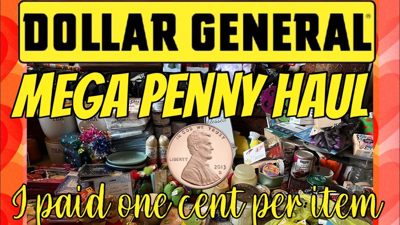 DOLLAR GENERAL MASSIVE PENNY ITEM HAUL🚨ONE WEEK OF PENNY SHOPPING🚨FOOD, DECOR, AIR CARE🚨