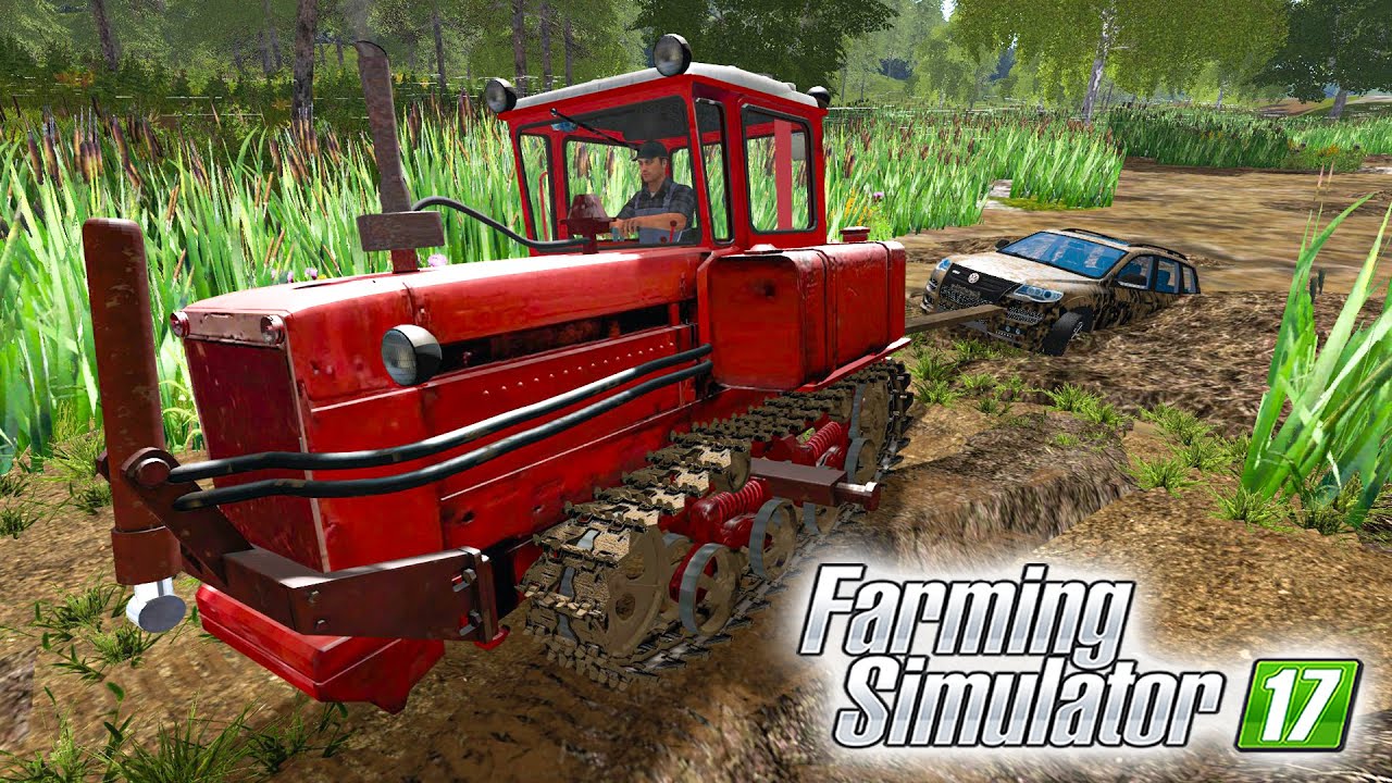 ТРАКТОРИСТ ПОМОГ АНТОШКЕ ВЫТАЩИТЬ МАШИНУ ОТЦА!  FARMING SIMULATOR 17