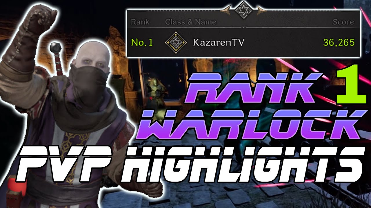 Rank 1 Warlock PvP Highlights : Dark and Darker