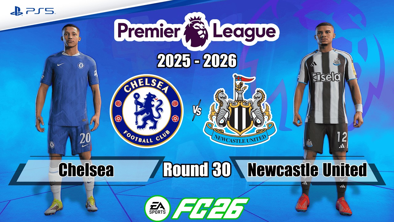 Chelsea vs. Newcastle United | Premier League 25/26 | Full Match | FC 26 - PS5™[4K]
