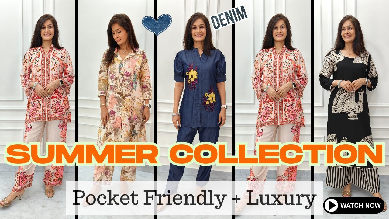 Premium Summer Cotton,Designer,Kurti,KurtiSets,Coord Set,Dresses,Denim,Unstitched in Affordable Rate