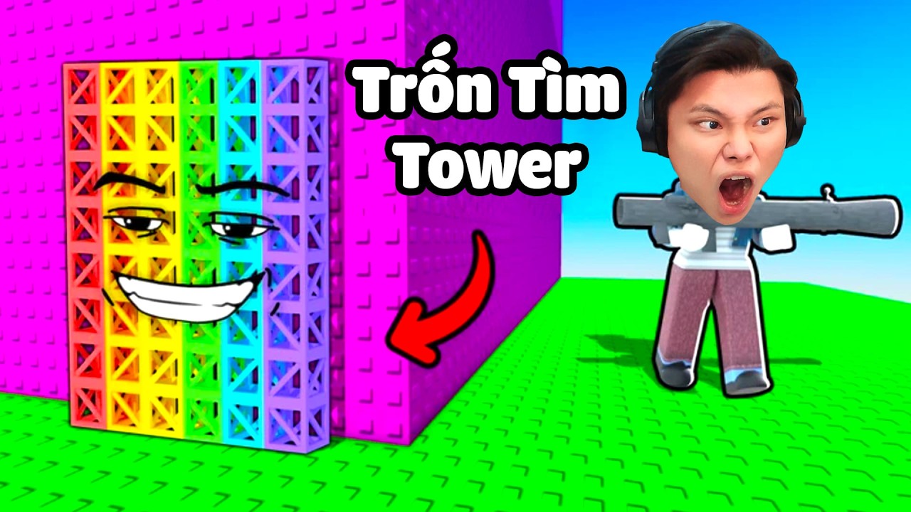 [ROBLOX] JAYGRAY TRỐN TÌM SLAP TOWER SIÊU HÀI🖐🤪🌈THỬ THÁCH PARKOUR BIẾN HÌNH TROLL TRẺ TRÂU LEO THÁP