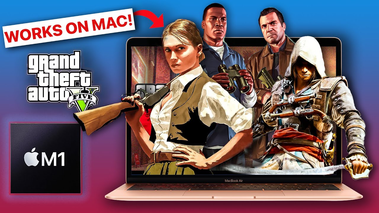 M1 MacBook Air GAMING - Windows Games TESTED
