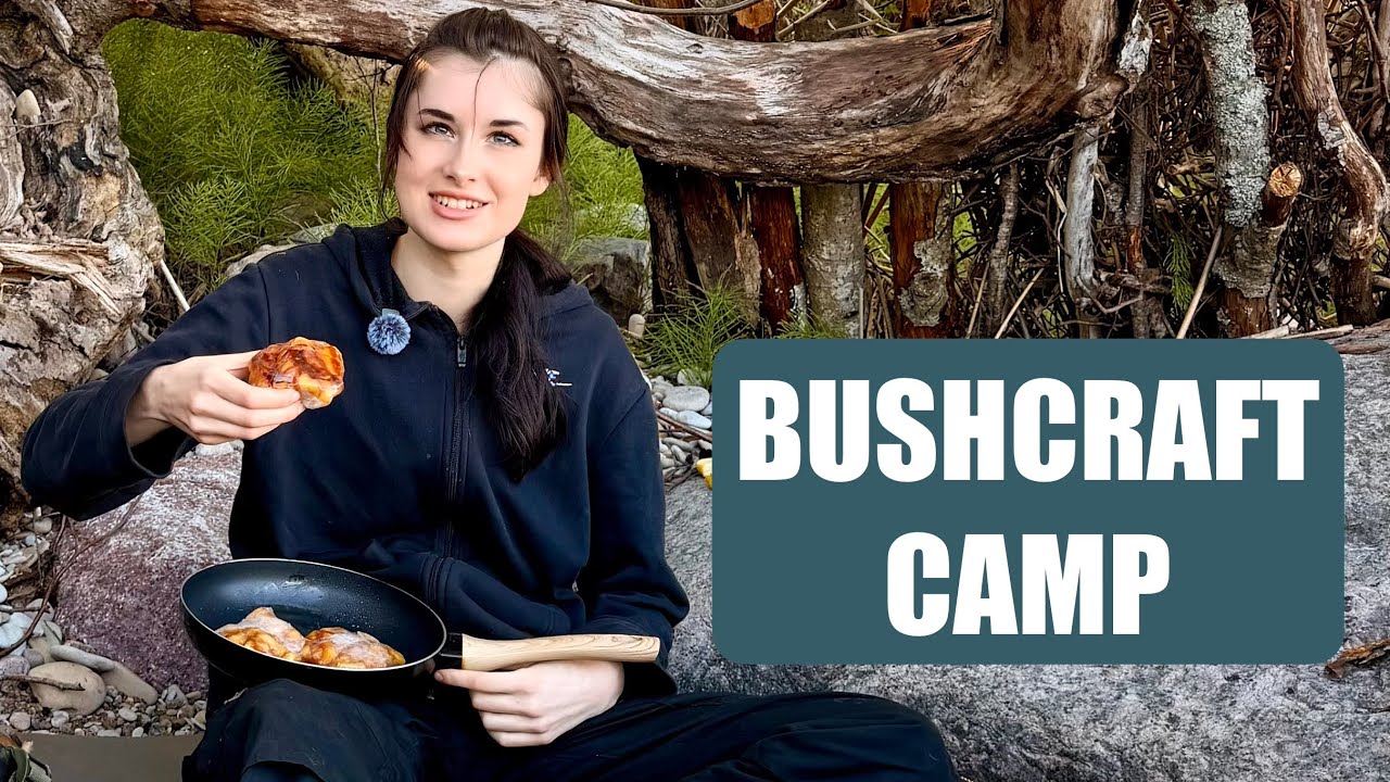 Bushcraft Shelter And Outdoor Cooking By The Baltic Sea