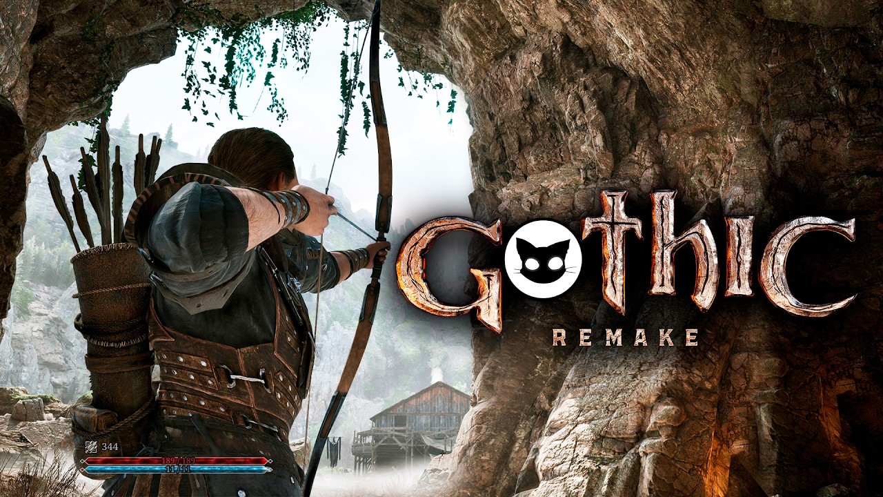 Gothic 1 Remake #5 Mr. Cat Путь Лучника! Сложность высокая!