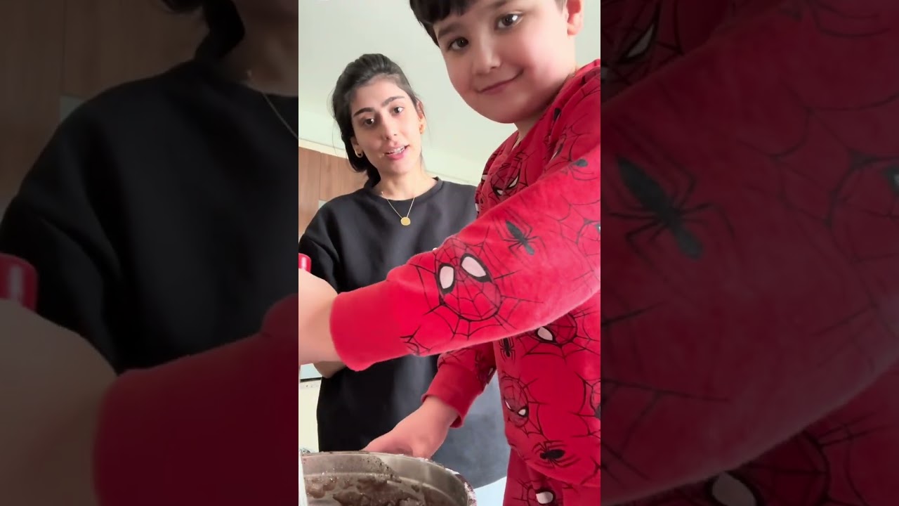 عملنا كيك 🧁 أنا وابن اختي يلي اجى آخر فيديو !!!! 