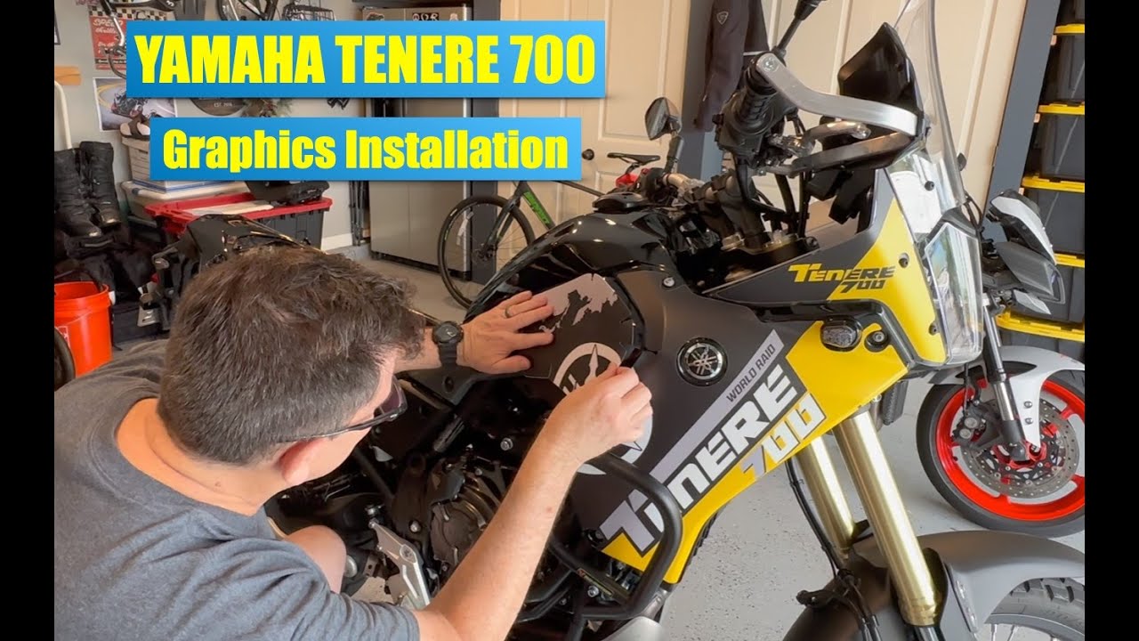 Graphics Installation on a Yamaha Tenere 700