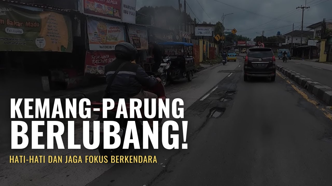Jalan Berlubang di Kemang Bogor Ancam Keselamatan Pengendara! | Jl Raya Parung | DJI Action 4