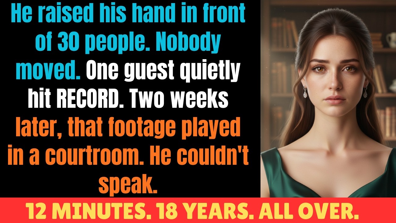 He Slapped Me at His Birthday Party — The Judge's Three Words Destroyed 18 Years in 12 Minutes