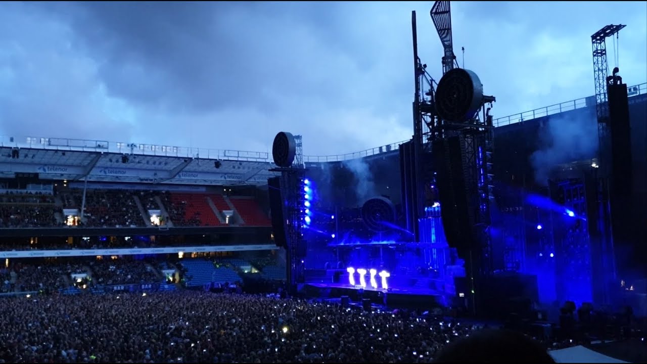 Rammstein - Германия RMX - Жить в Стадион Ullevaal, Осло, Норвегия 08/18/2019