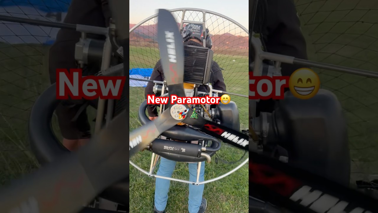 🔥The 1st paramotor with a small frame and a huge engine!💨What do you think? #Innovation #Paramotor