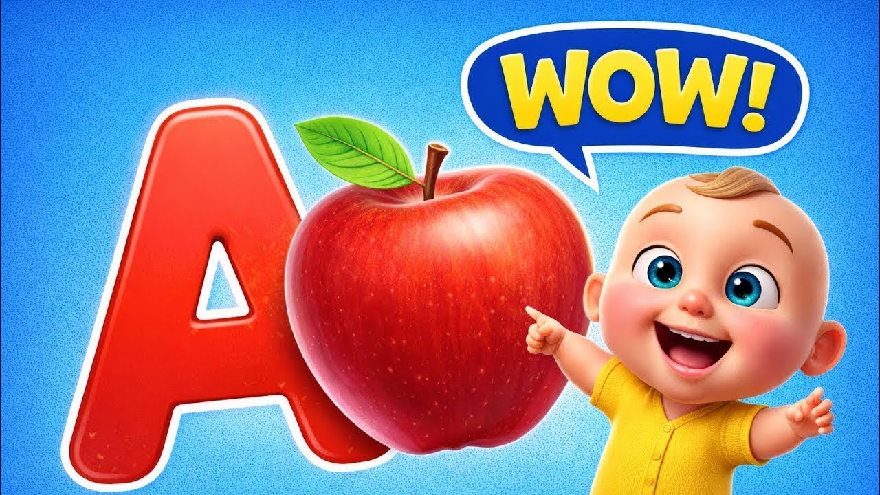 Can Your Kid Say A for Apple? 🍎 | ABC Hindi Meaning &ndash; Lallu TV #video #atoz