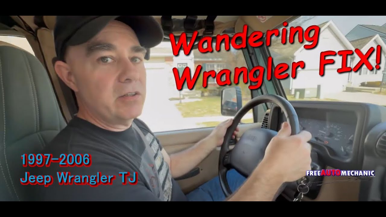 Jeep Wrangler TJ Wandering on Road Steering Fix **SOLVED** #jeepwrangler #jeepwranglertj