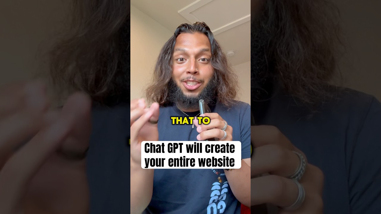How to make chat gpt launch your entire website 🔥 #ai #chatgpt #aishorts #tutorial