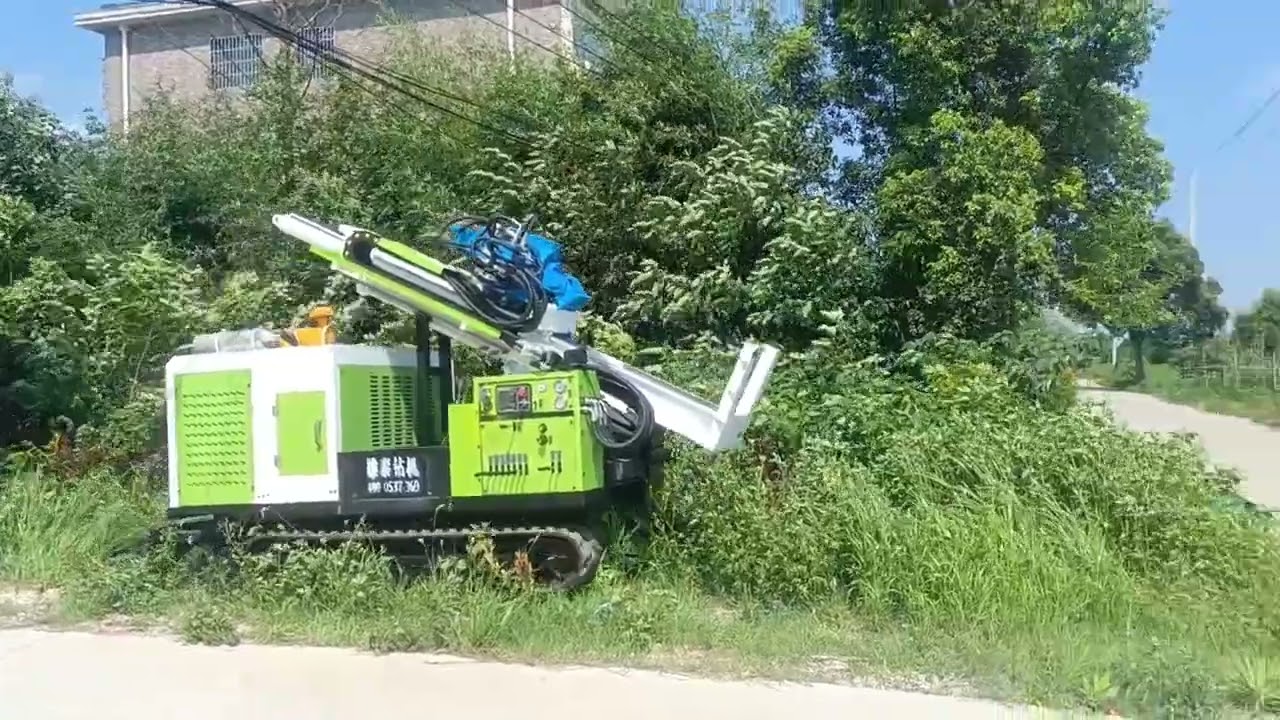Small soil sampling drilling rig environmental sampling drilling rig construction in progress