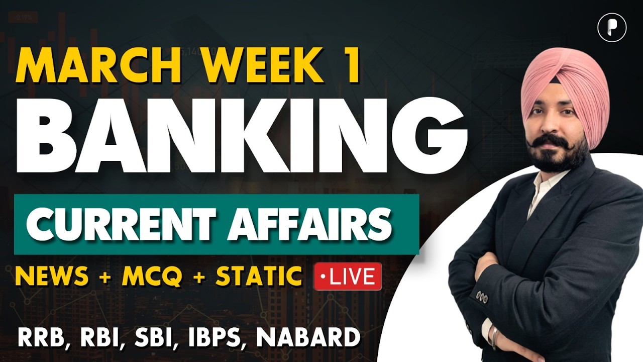 Weekly Banking Current Affairs | March Week 1 | Parcham Classes