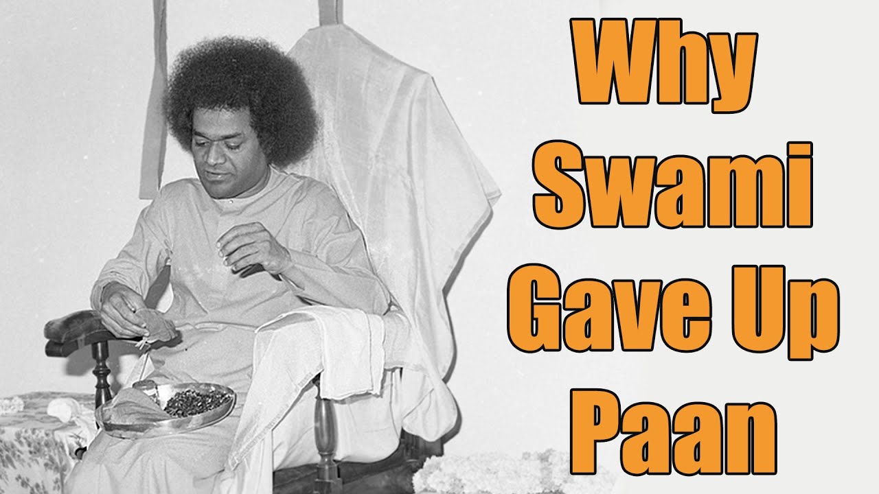 Leadership from Sathya Sai | Why Sai Gave Up Paan Eating | Grama Seva Story