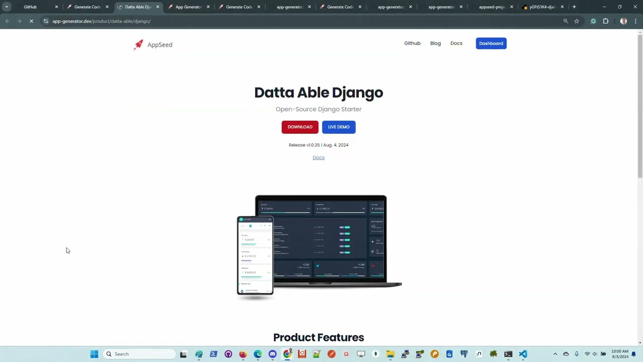 Generate and Deploy Django Code - Open-Source Tool | AppSeed