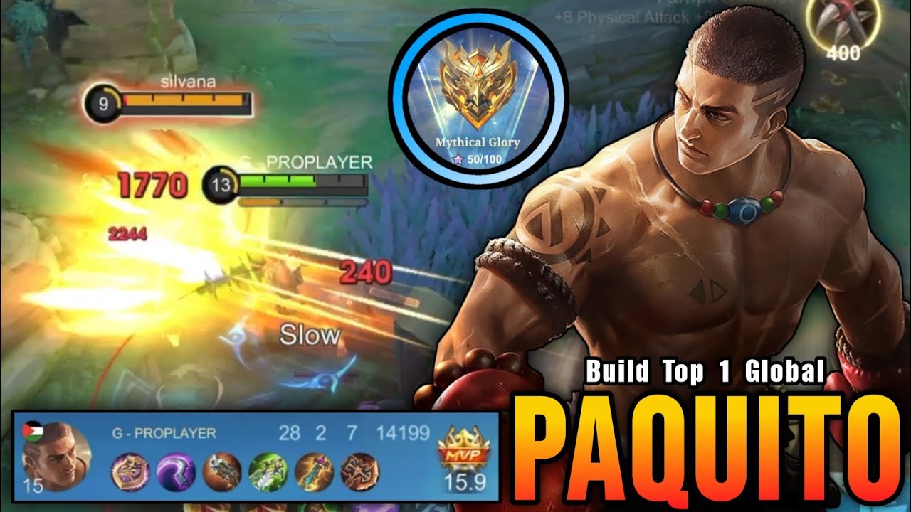 28 Kills!! Paquito Brutal DMG 0,5 Second Delete Enemies!! - Build Top 1 Global Paquito ~ MLBB