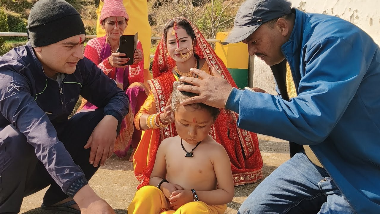 कनिष्क का मुंडन ( चूड़ाकर्म) संस्कार❤️