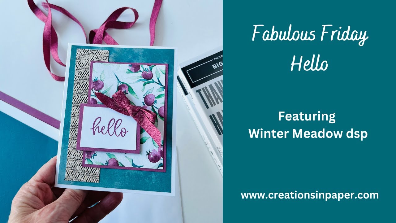Stampin' Up Winter Meadow Hello