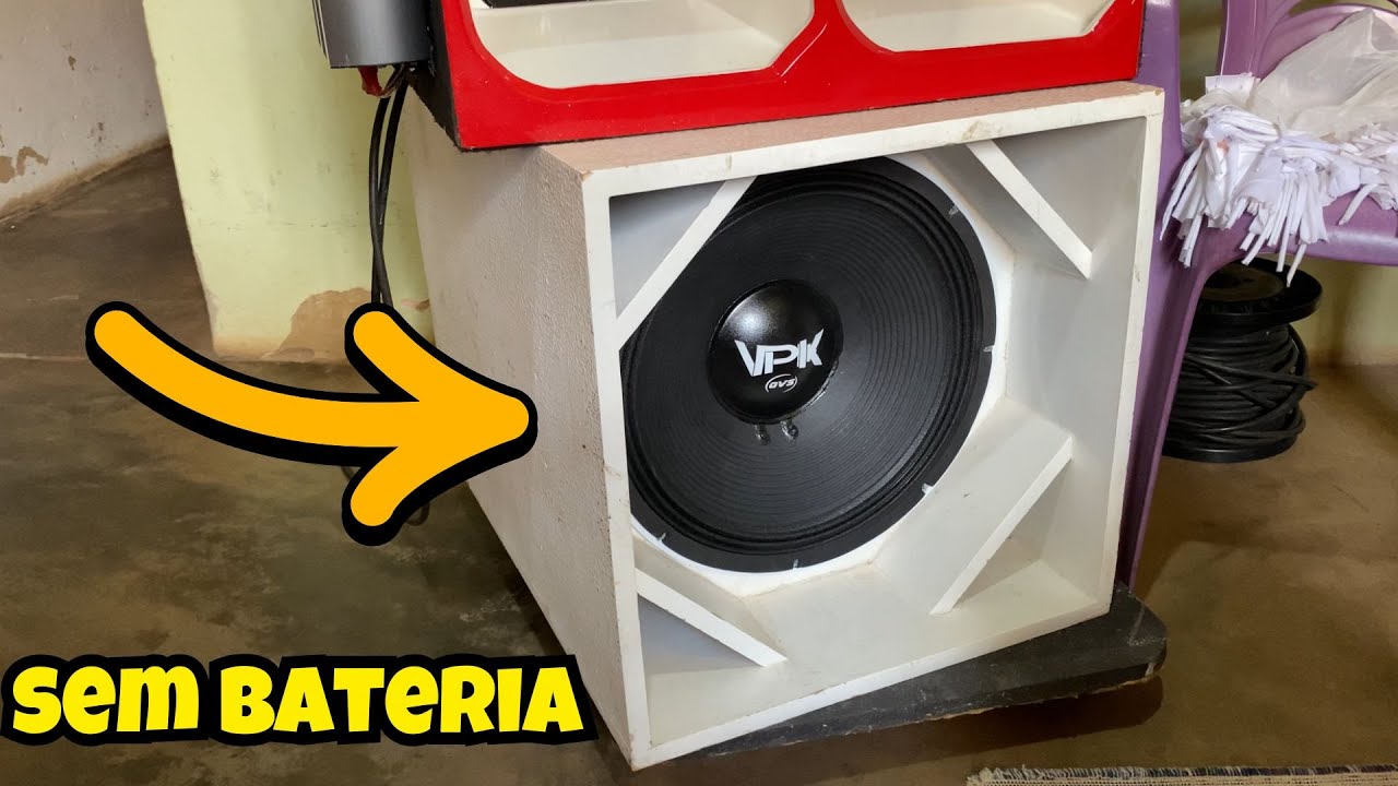 Estou usando minha caixa bob sem bateria!!!