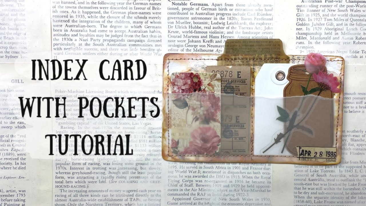 It has pockets! Index Card with pockets | Easy Tutorial 🦋ShanoukiArt🦋🧿