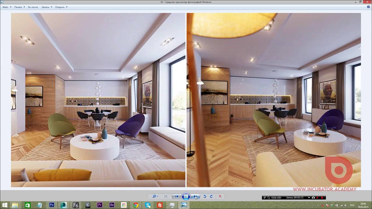 3D Max. Визуализация интерьера. Corona Render. (Артем Куприяненко, CG Incubator Academy)
