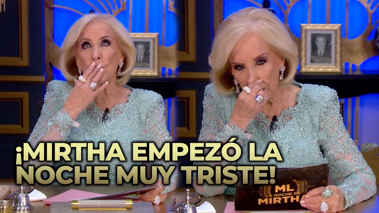 Mirtha comenzó el programa con una noticia muy triste: 