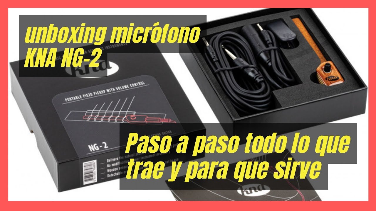 🥳 UNBOXING me LLEGÓ ESTE Micrófono para guitarra clásica  KNA NG 2