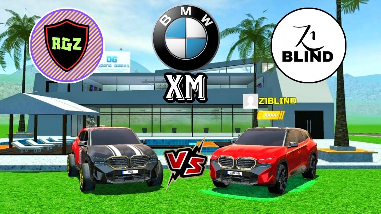 Z1BLIND VS ME 🤯 BMW XM CAR'S IN CAR SIMULATOR 2 VIDEO| MULTIPLAYER #03 
