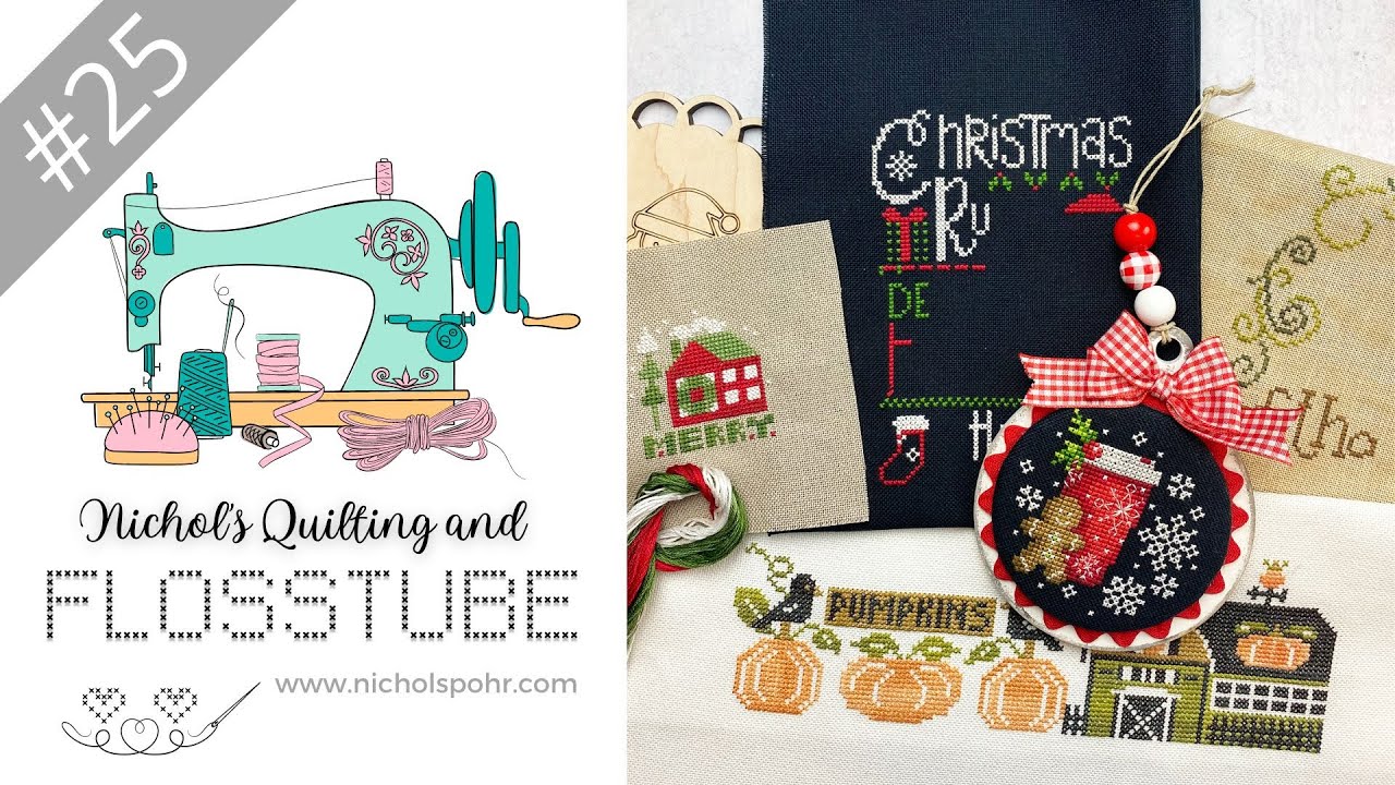 Flosstube 25 | Let's Stitch Some Christmas Ornaments!
