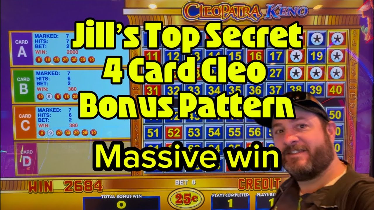 Jill’s Top Secret 4 Card Keno Pattern Hits Huge! 