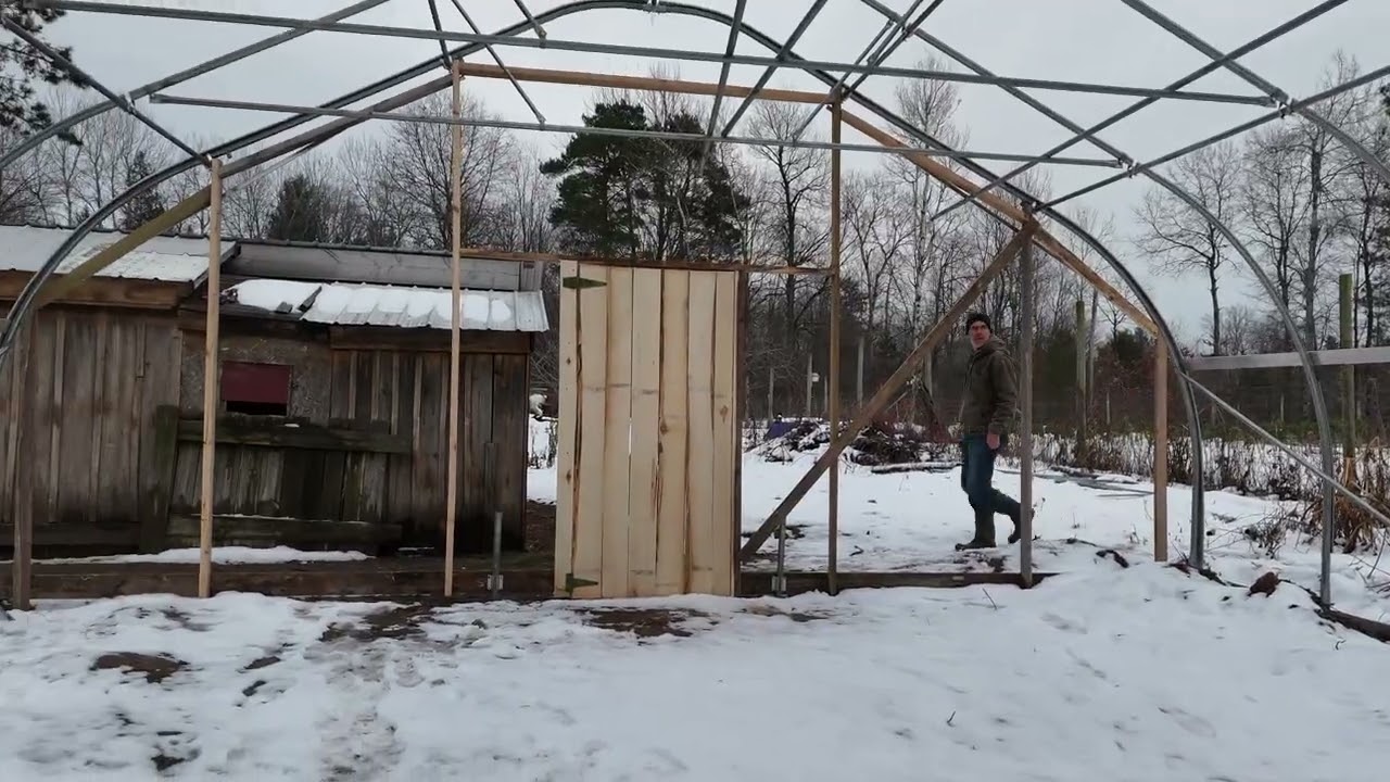 Hoop house build