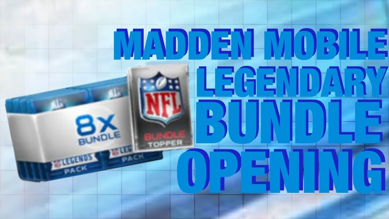 MADDEN MOBILE LEGENDARY BUNDLE OPENING