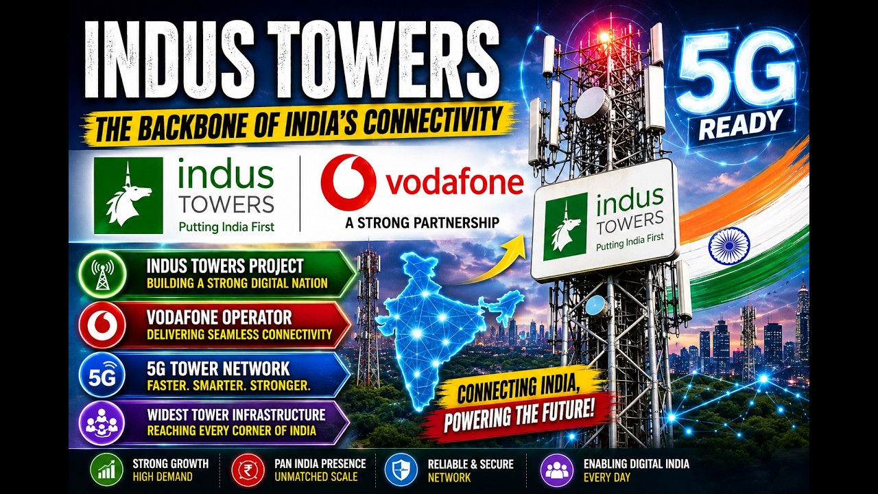 All about Vodafone 5G Tower!🔥 About indus Towers Project!#industowers #tower #vodafone #viralvideo 