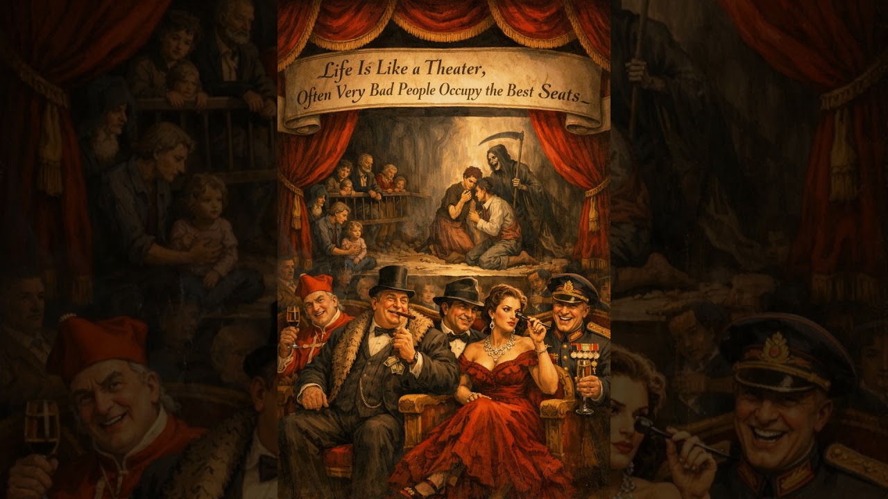 Life Is Like a Theater  Often Very Bad People Occupy the Best Seats