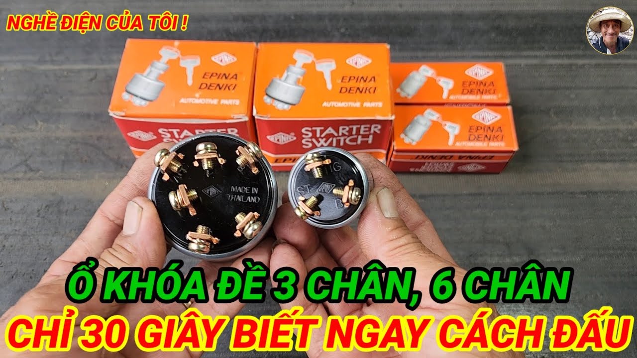 Các vị trí đấu dây cho ổ khóa đề 3 chân và 6 chân!