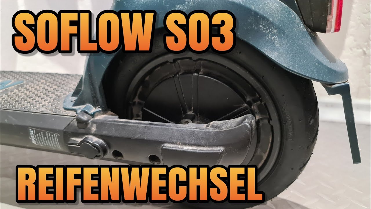 Soflow SO3 Reifen und Schlauch hinten wechseln Reparatur