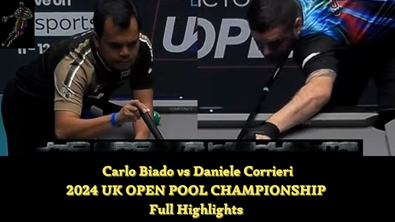 Carlo Biado 2024 UK OPEN POOL CHAMPIONSHIP Full Highlights vs Daniele Corrieri